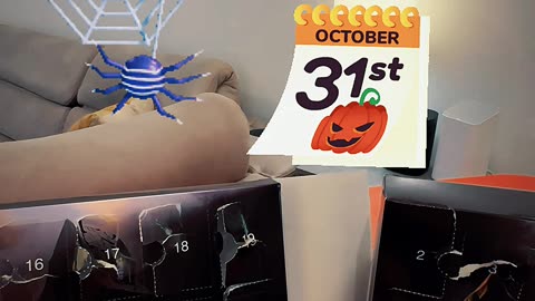 Halloween 2024 Countdown Calendar with Surprise Toys #short 🎃🕸️🧙‍♀️👻🕷️