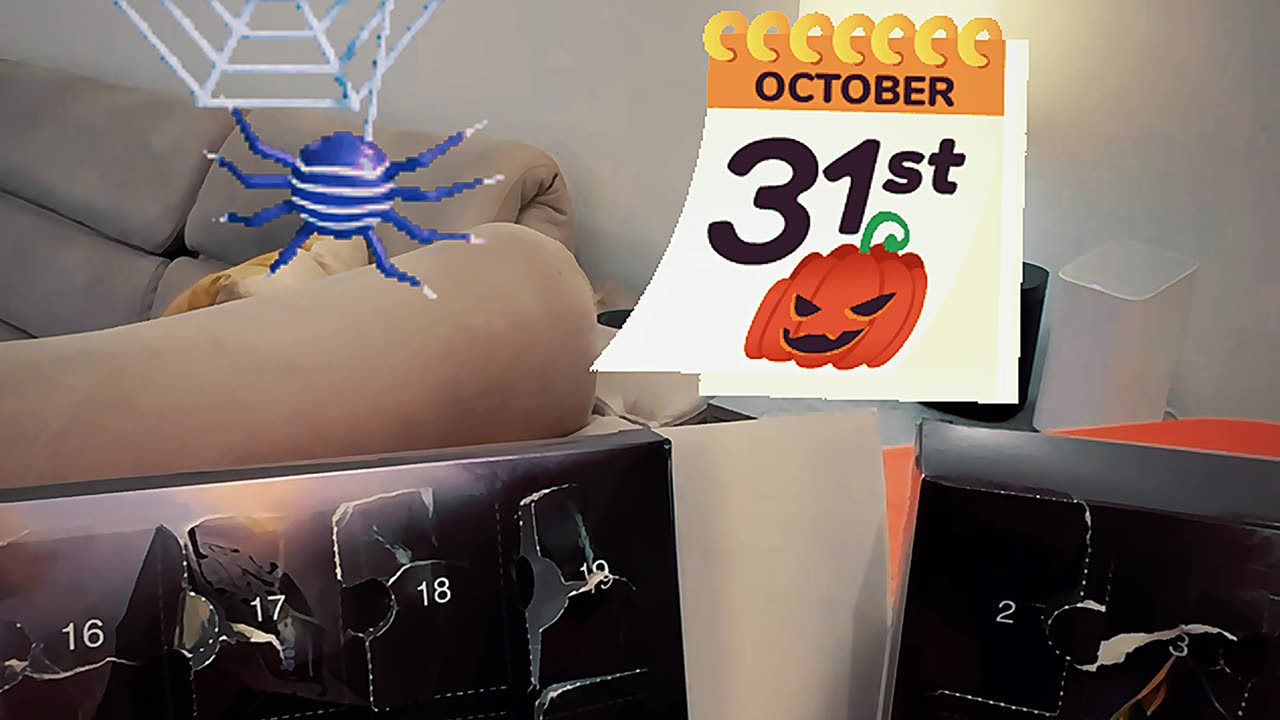 Halloween 2024 Countdown Calendar with Surprise Toys #short 🎃🕸️🧙‍♀️👻🕷️