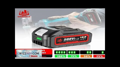 21V Rechargeable 588VF Lithium Ion Battery 22900mah Li-lon Battery With Battery Indicator Review