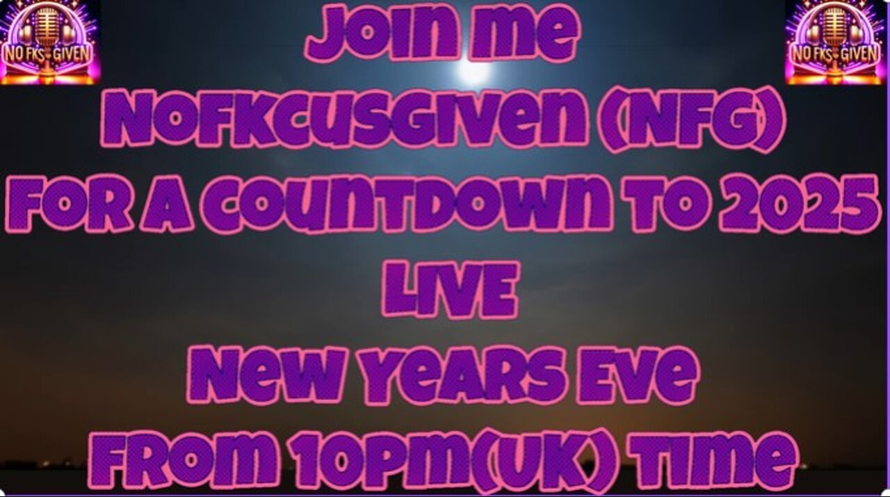 Join Me Nofkcusgiven (NFG) for a New Years Eve Live #music #laughs #funny #newfriends