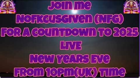 Join Me Nofkcusgiven (NFG) for a New Years Eve Live #music #laughs #funny #newfriends