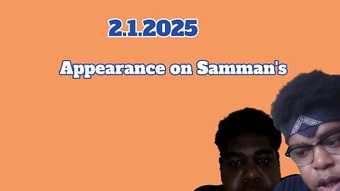 2.1.2025 - Appearance on Samman's panel