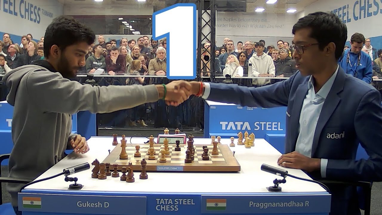 GUKESH VS PRAGG TIEBREAK TATA STEEL 2025 GAME 1!