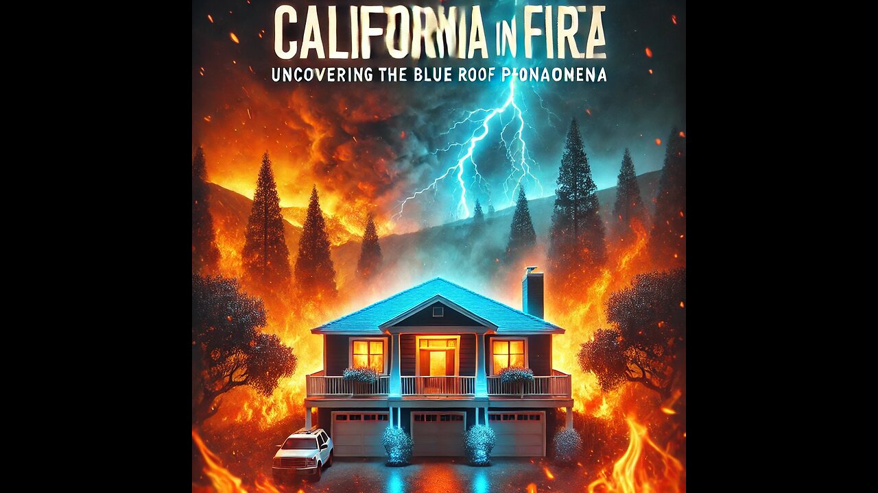 California in Flames: Uncovering the Blue Roof Phenomenon