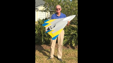 RC 3D printed Delta Fighter Maiden Flight