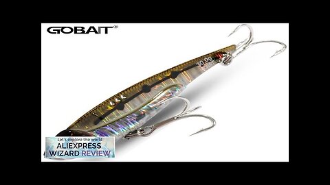 GOBAIT VIB Fishing Lure 20g 25g 30g Metal Jig Sinking Blade Hook Review