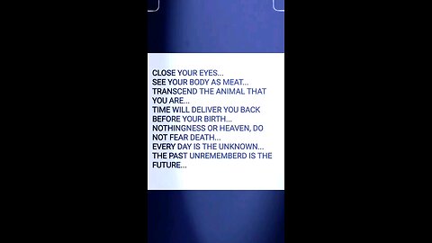 the next stage of existence