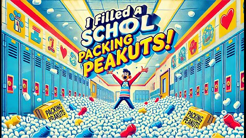 I Filled a School with Packing Peanuts!