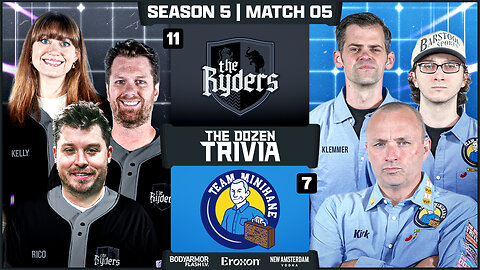 Team Minihane vs. The Ryders | Match 05, Season 5 - The Dozen Trivia League