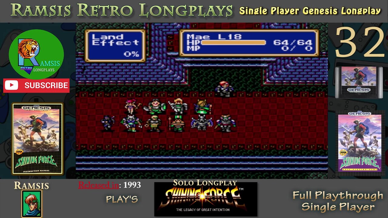 Shining Force | 1993 | GEN | Episode 32 | Full Playthrough and Let's Play | Chapter 8 | #32