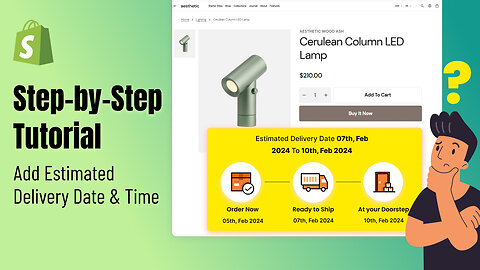 How to Add Estimated Delivery Time on Shopify Product | Step-by-Step Tutorial for 2025 | eCommBridge