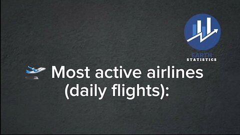 Most active airlines (daily flights)