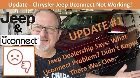 Update #1 - Jeep Wagoneer Uconnect Problem/Glitch - No Navigation or GPS #chrysler #jeep #uconnect