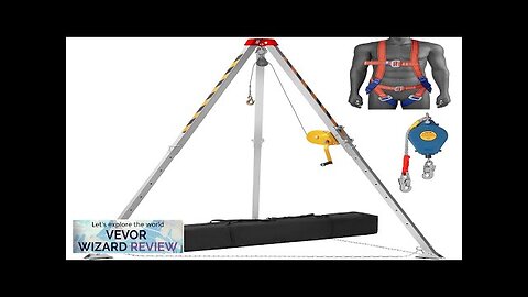 VEVOR Confined Space Tripod Kit Confined Space Tripod 7' Legs and 98' Review