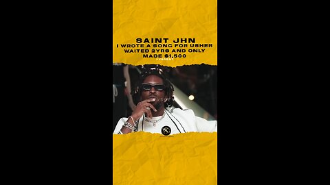 @saintjhn I wrote a song for @usher & after 2yrs of waiting I only made $1,500