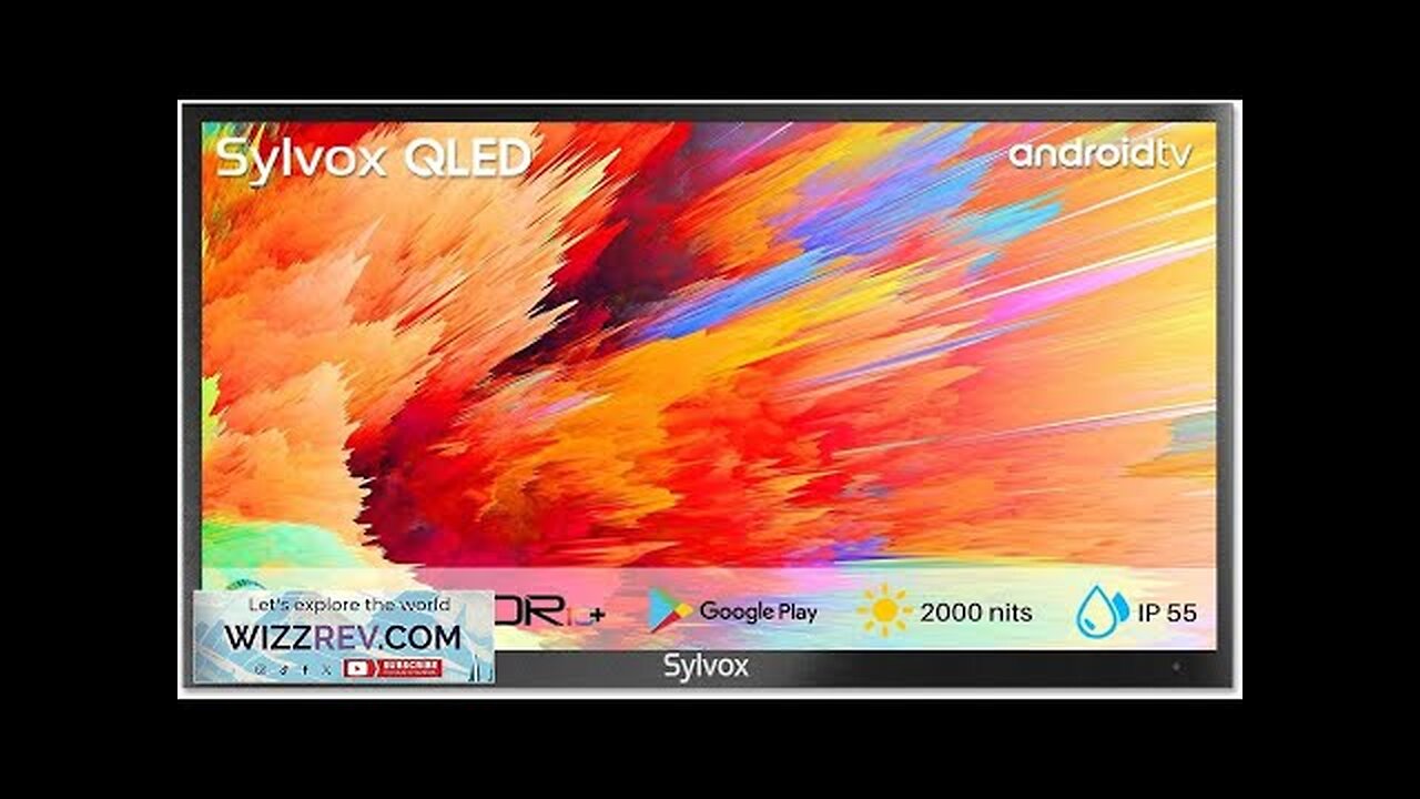 SYLVOX Outdoor TV 4K QLED Outdoor TV 55 inch 2000 Nits Full Review