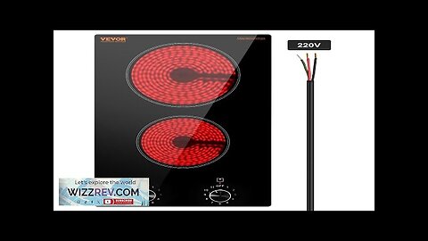 VEVOR Built-in Electric Cooktop Radiant Ceramic Cooktop 2 Burners 20.1x11.6 inch Review