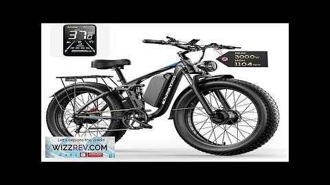 Electric Bike for Adults 37MPH E Bikes for Men 3000W Peak Dual Review