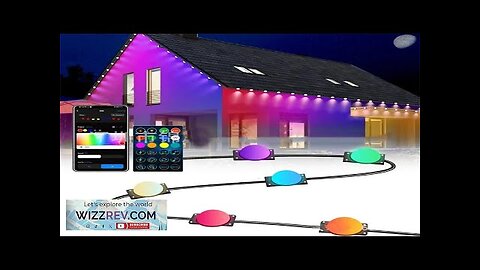 Novelty 20/50LED Eternity Light Permanent Outdoor Lamp With Remote APP RGB+IC Eaves Review