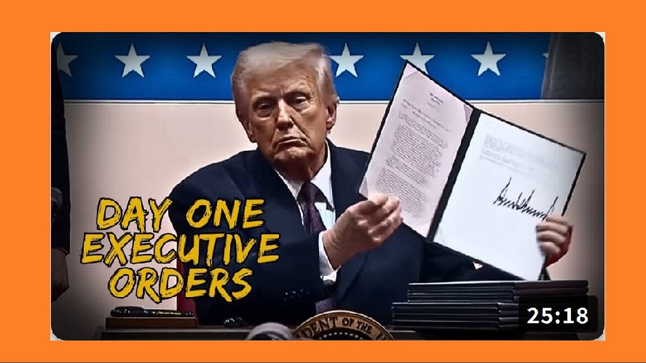 Recap Of All Of President Trump’s Day One Executive Orders