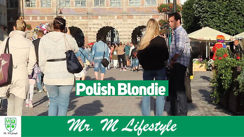 Watch Me Approach A Cute Polish Blondie