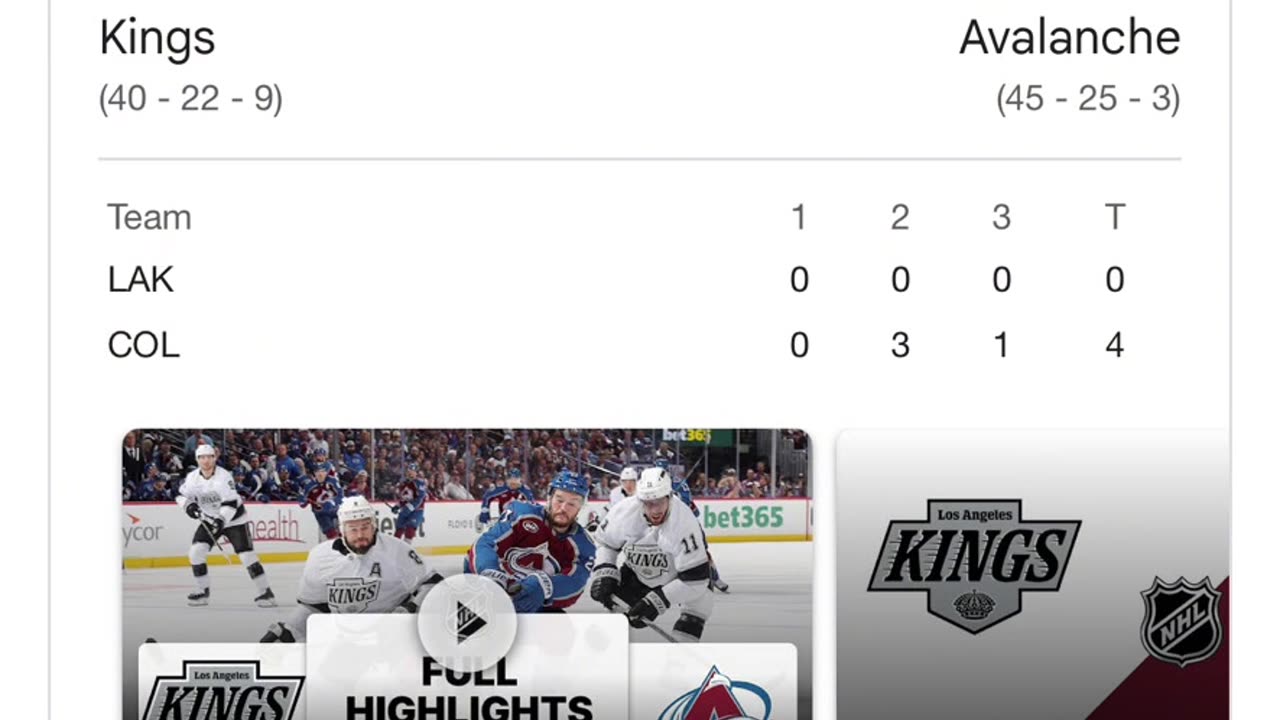 It’s Go Colorado Avalanche and a Easy W 🗣️🔥🏒⛸️🥅🏆