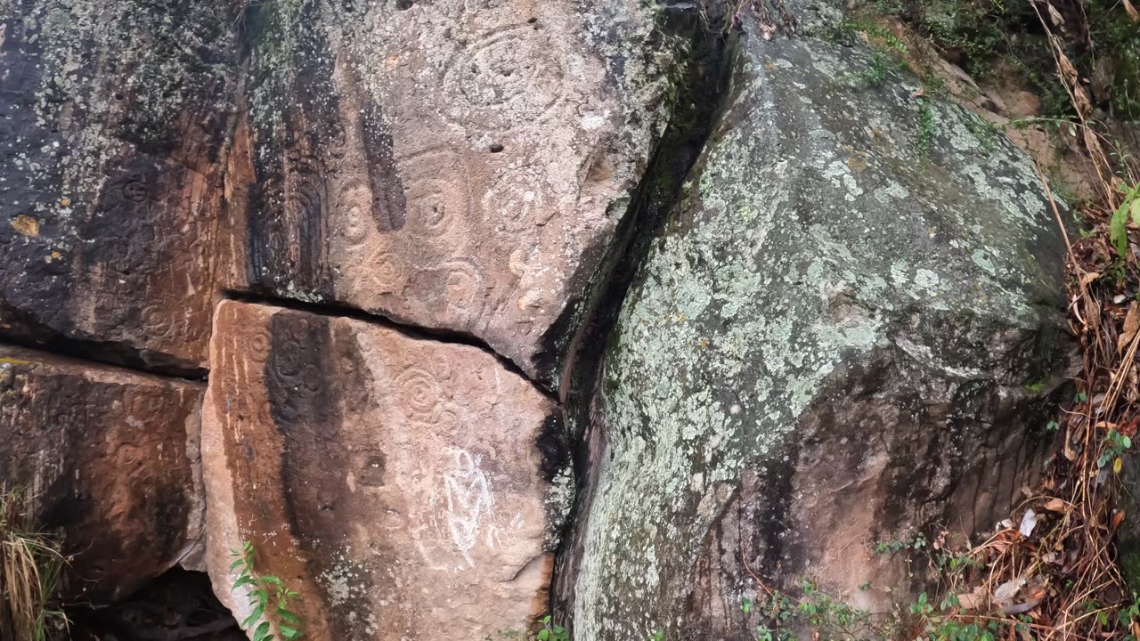 Stone drawings near Andahuaylas, Apurimac, Peru