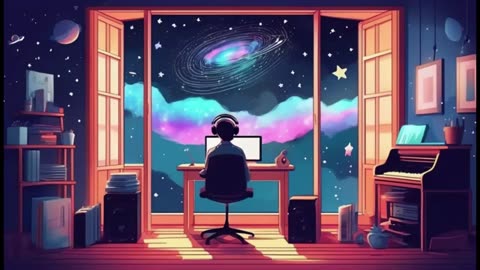 🎧 LoFi Beats Composed for Deep Focus | Study, Work, & Relax with Cosmic Night Vibes 🌌 💫