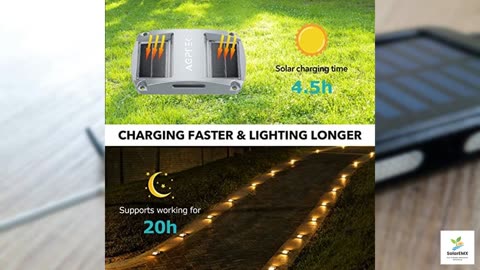 AGPTEK Solar Driveway Lights 12 Pack