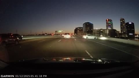 Speeding Lexus Loses Control on Interstate