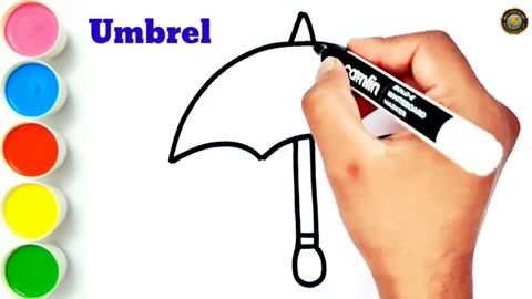 How to draw an umbrella Drawing __ Easy to draw a umbrella Drawing __ Step by step umbrella Drawing.