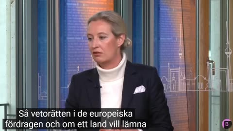 # 1296 - Afd´s Alice Weidel sänker helt Bloombergs reporter. SVENSKTEXTAT