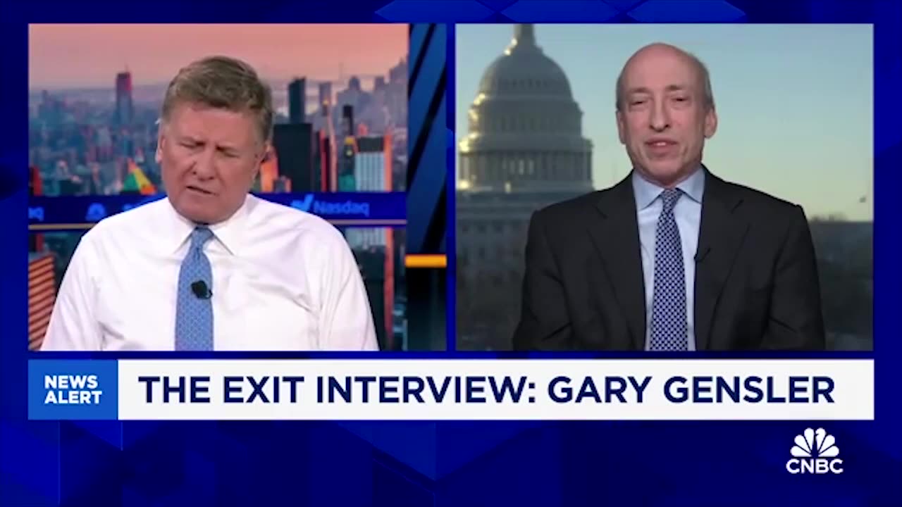 Joe Kernen of Squawk Box grills Gary Gensler over his Anti-Bitcoin stance while running the SEC ₿🪙