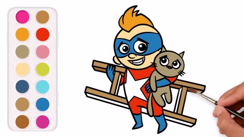 PJ Masks Painting Fun for Kids (Ages 6-8) - Easy & Creative Art Tutorial!