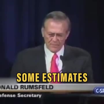 Throwback | Rumsfeld admitting they’ve lost 2.3 trillion dollars