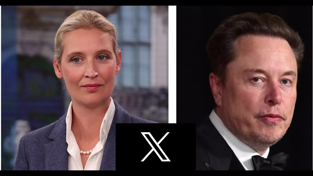 Elon Musk interviews Alice Weidel the leader of AFD and the leading in polls political candidate