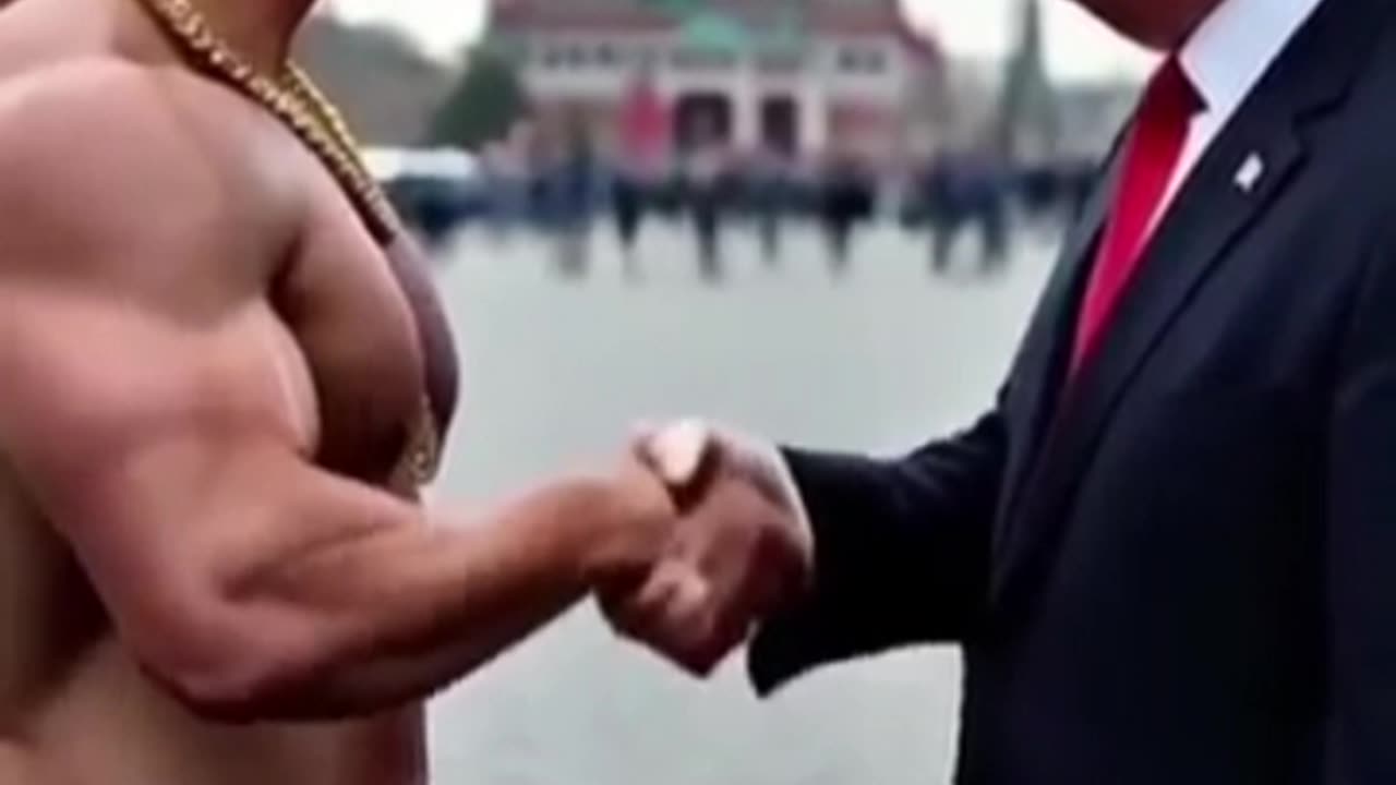 Donald Trump and Vladimir Putin at red square _ ai generated video
