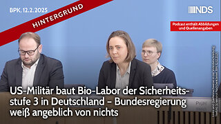 US-Militär baut Bio-Labor in Deutschland – Bundesregierung weiß angeblich von nichts | F. Warweg NDS