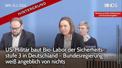 US-Militär baut Bio-Labor in Deutschland – Bundesregierung weiß angeblich von nichts | F. Warweg NDS