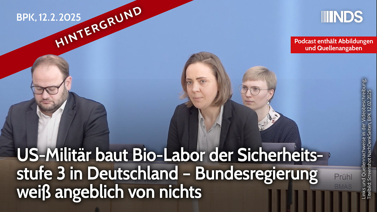 US-Militär baut Bio-Labor in Deutschland – Bundesregierung weiß angeblich von nichts | F. Warweg NDS