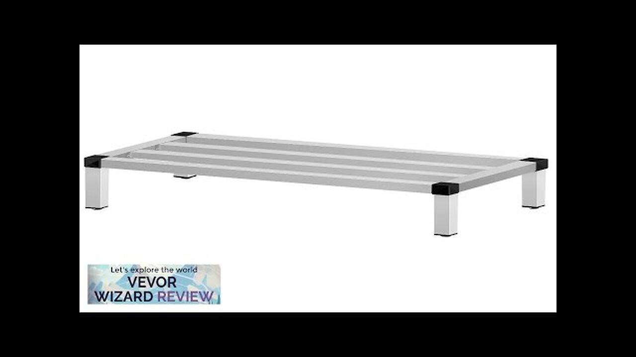 The Rumble Rack VEVOR Aluminum Dunnage Rack 48'' x 20'' Commercial Floor Food Shelf 8 ...