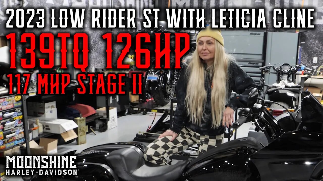 2023 H-D Low Rider ST 117 MHP Stage II Build with Leticia Cline!