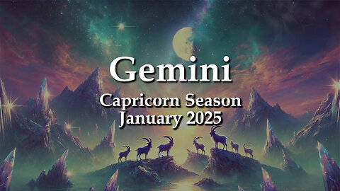 Gemini - Capricorn Season January 2025 A SNAPSHOT OF CONDITIONS