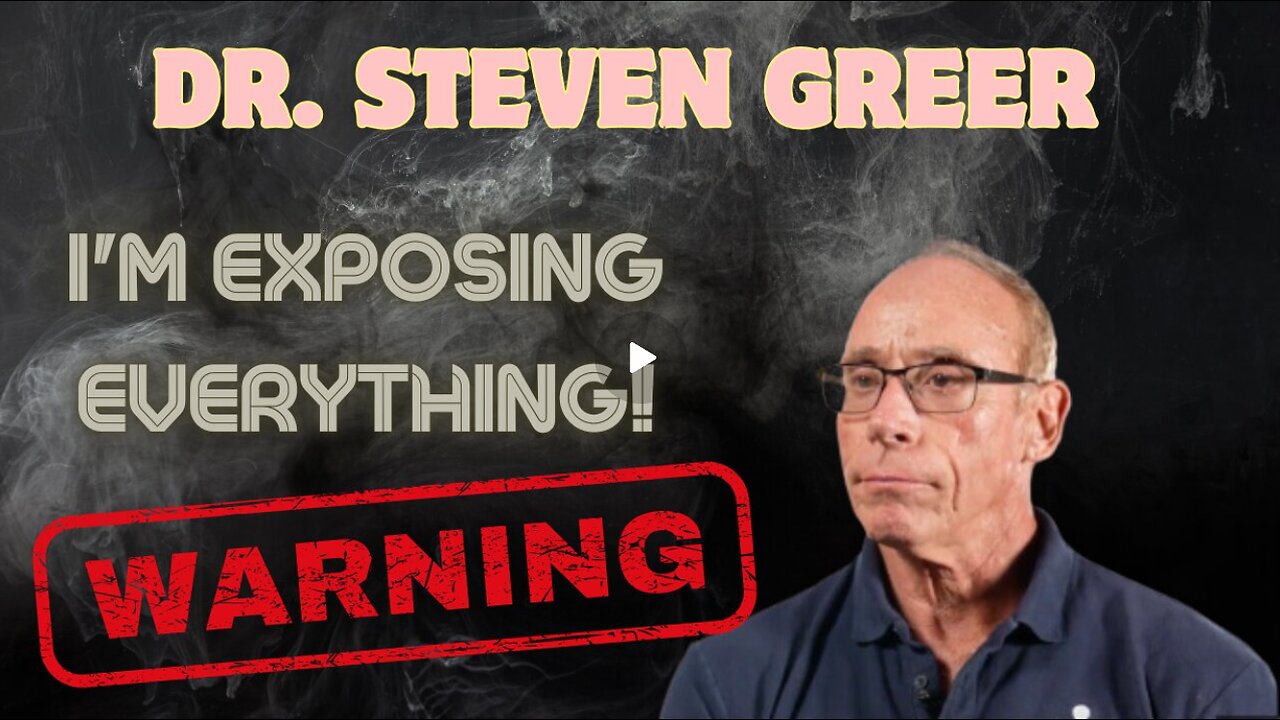 Dr. Steven Greer Issues Emergency Warning in Exclusive Broadcast- I'm Exposing Everything!