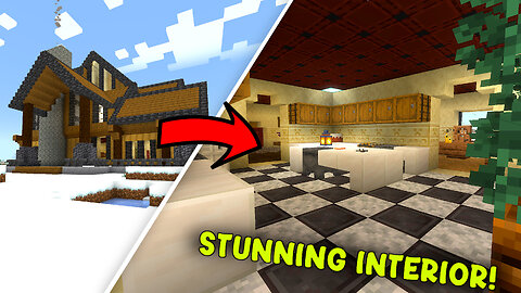 Minecraft Luxury Cabin - Stunning Interior!