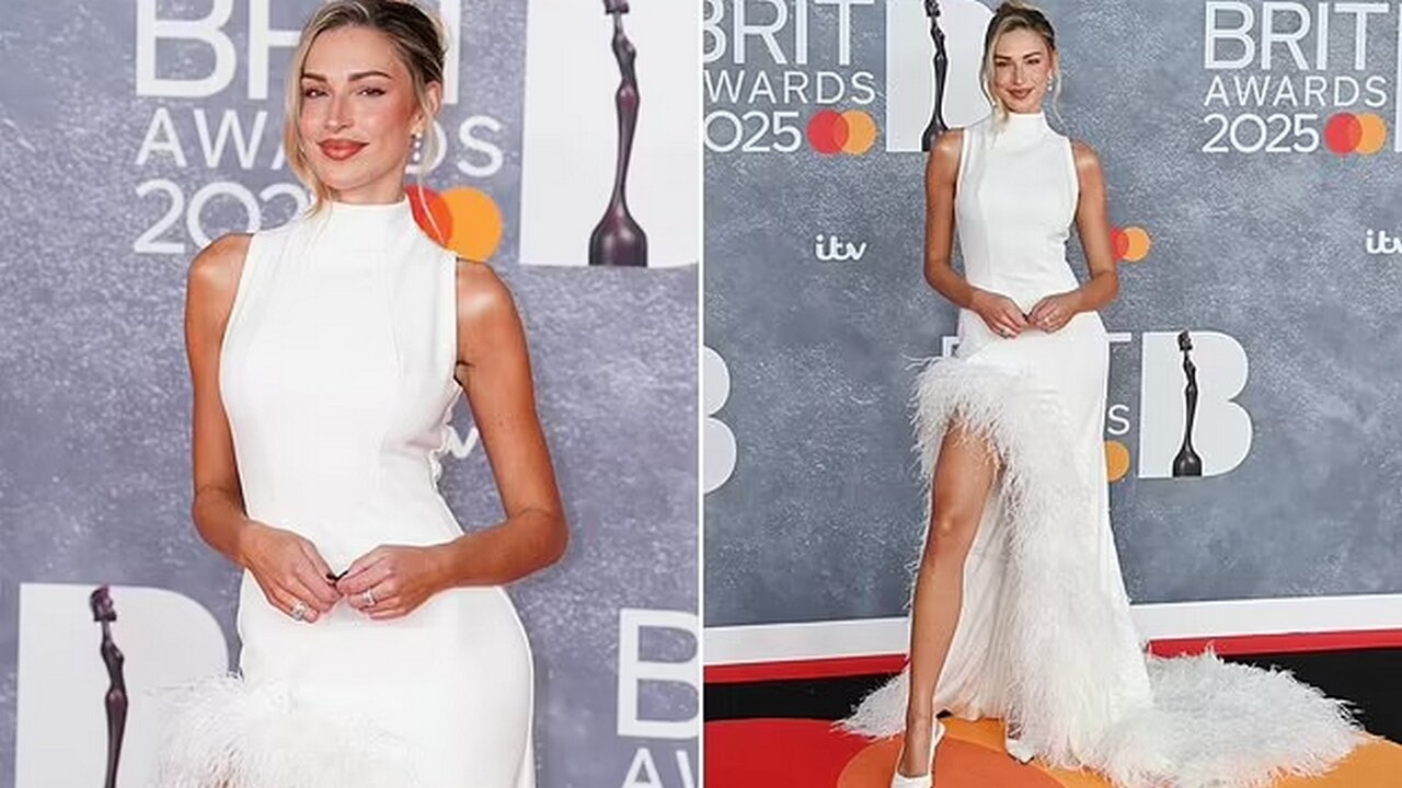 Zara McDermott Dazzles at BRITs 2025 Red Carpet