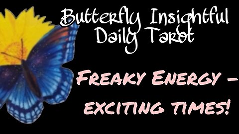 Butterfly Insightful Daily Tarot - Freaky energy changes getting ready for manifestation!