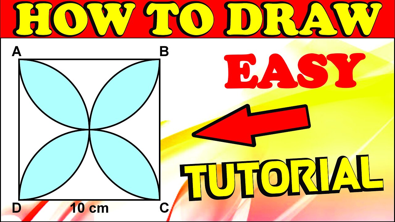 Find the area of the shaded design in the given figure in Corel Draw By Seekh Raha Hoon