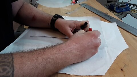 How to Make a Knife Step by Step: Knife build PART 1 making a template