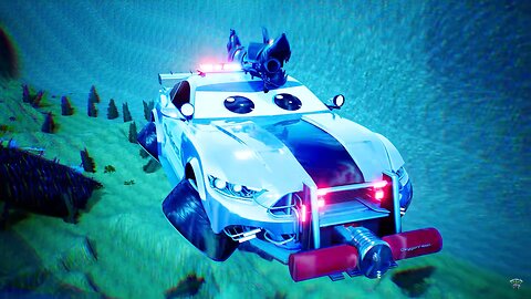 SHARK McQueen Takes on Police Cars in Epic Underwater Battle